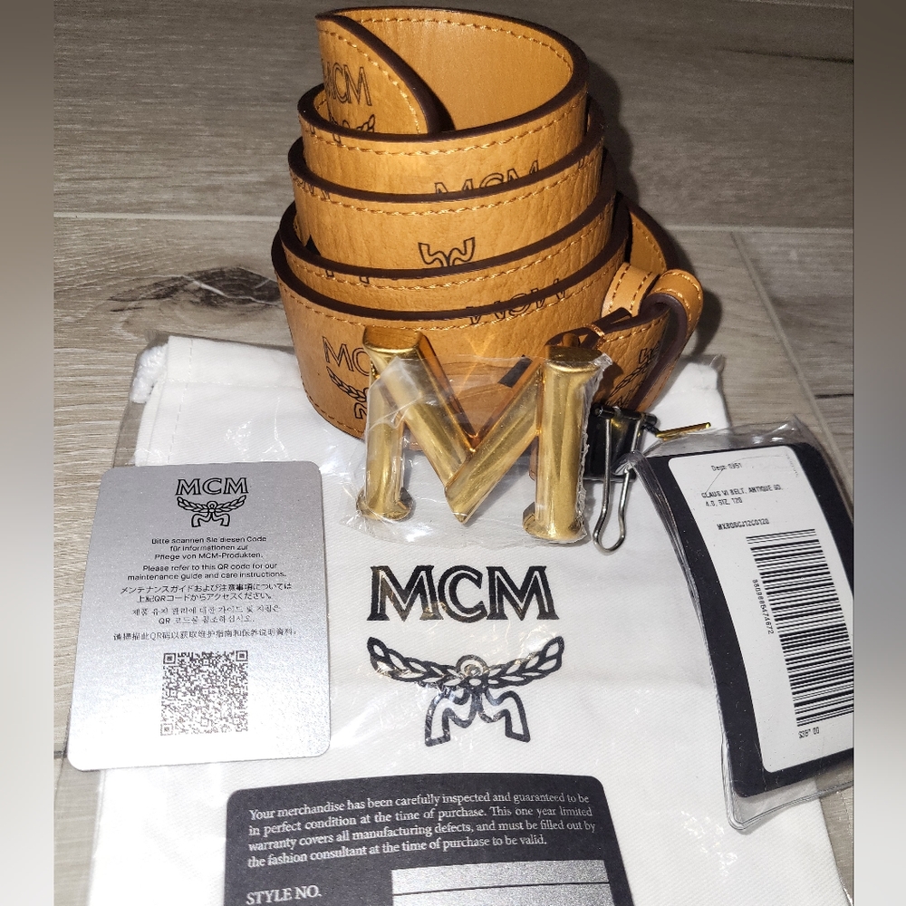 ✨️[NWT] MCM Monogram Claus VI Belt (42-46 in.)